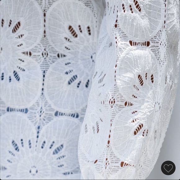 NWT Cupshe Women’s Long Sleeve Embroidered Blouse - Picture 4 of 7